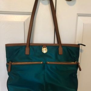 Michael Kors Kempton Teal Satchel